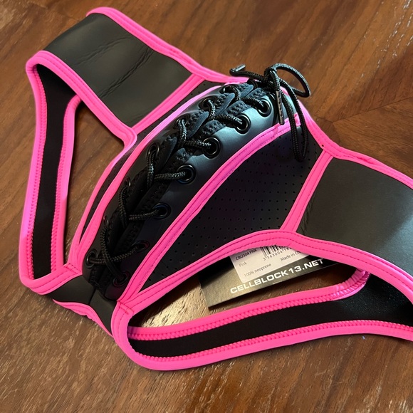 NWT Cellblock13 lace up neoprene jockstrap - Picture 6 of 7